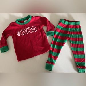 2 pairs of Toddler Holiday PJs!! Size 18 Mo-Carters And ARB Blanks